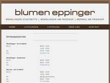 Tablet Screenshot of blumen-eppinger.de